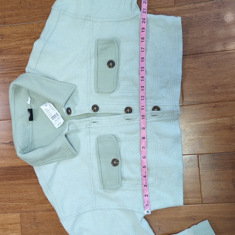PacSun Charlie Cropped Shacket Jacket Size Small - Picture 9 of 12